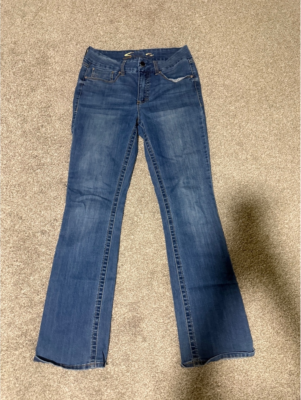 Seven7 Women's Blue Bootcut Jeans Size 8